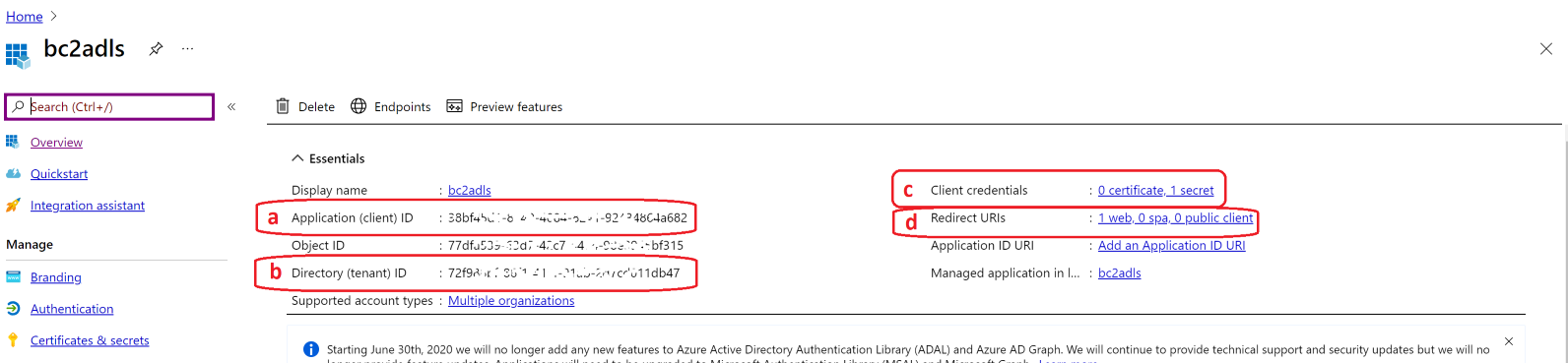 Sample App Registration