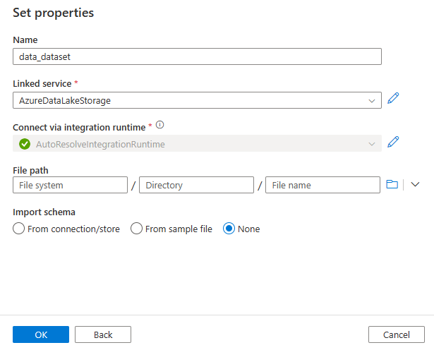 Set properties