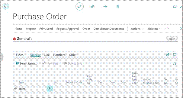 QRG - Process a purchase order using item charges